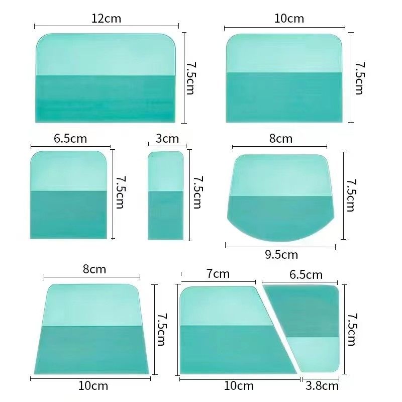 Flexibele 5 in 1 Car Wrap Tool Set Squeegee Duurzaam voor PPF Clear Films