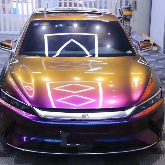 Van de de Autoomslag van de bestseller Super Glanzende Rek van de de Film Metaaldiamant Vinyl van het het kameleonlichaam diepe ruimte de Autosticker