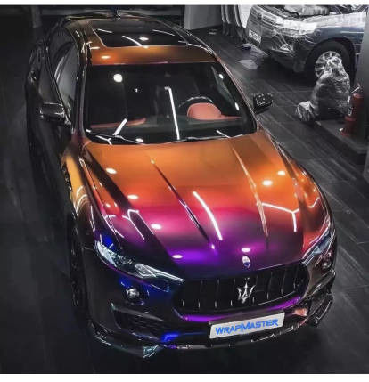 Van de de Autoomslag van de bestseller Super Glanzende Rek van de de Film Metaaldiamant Vinyl van het het kameleonlichaam diepe ruimte de Autosticker