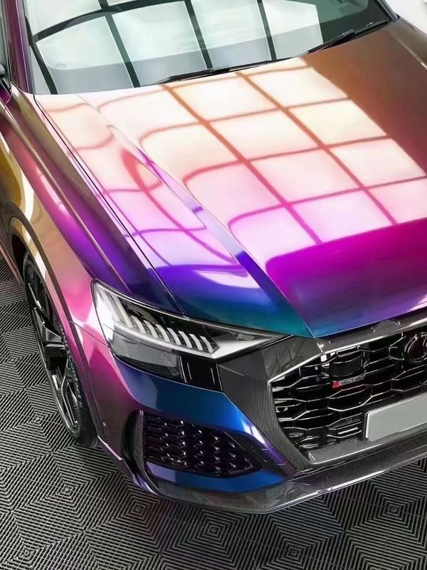 Van de de Autoomslag van de bestseller Super Glanzende Rek van de de Film Metaaldiamant Vinyl van het het kameleonlichaam diepe ruimte de Autosticker
