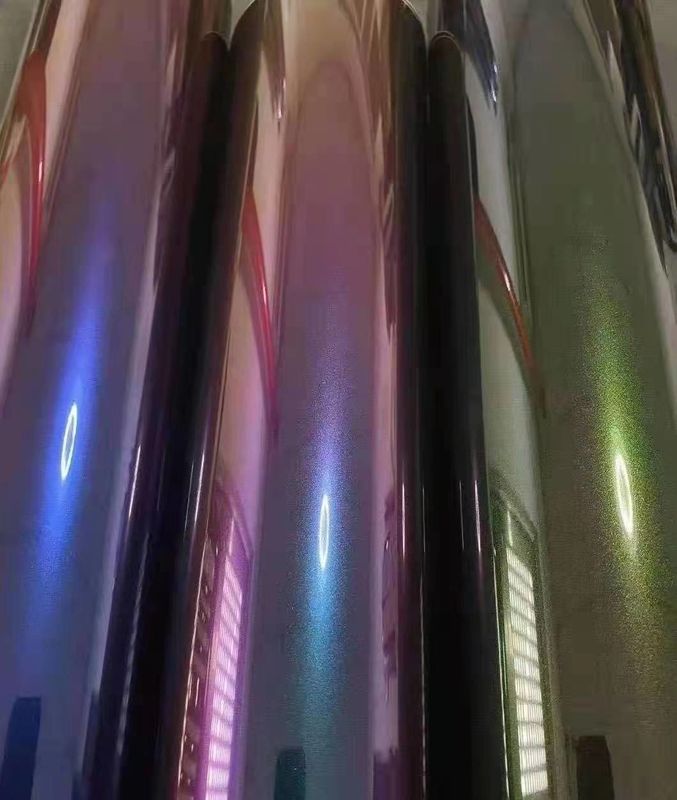 Van de de Autoomslag van de bestseller Super Glanzende Rek van de de Film Metaaldiamant Vinyl van het het kameleonlichaam diepe ruimte de Autosticker