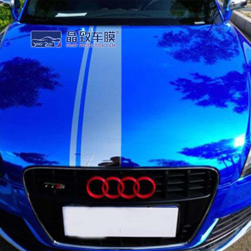Stretchable Chrome Vinylomslag van Derek Blue Car Care Product als Spiegelfilm 1.52*18m--Manufactory direct