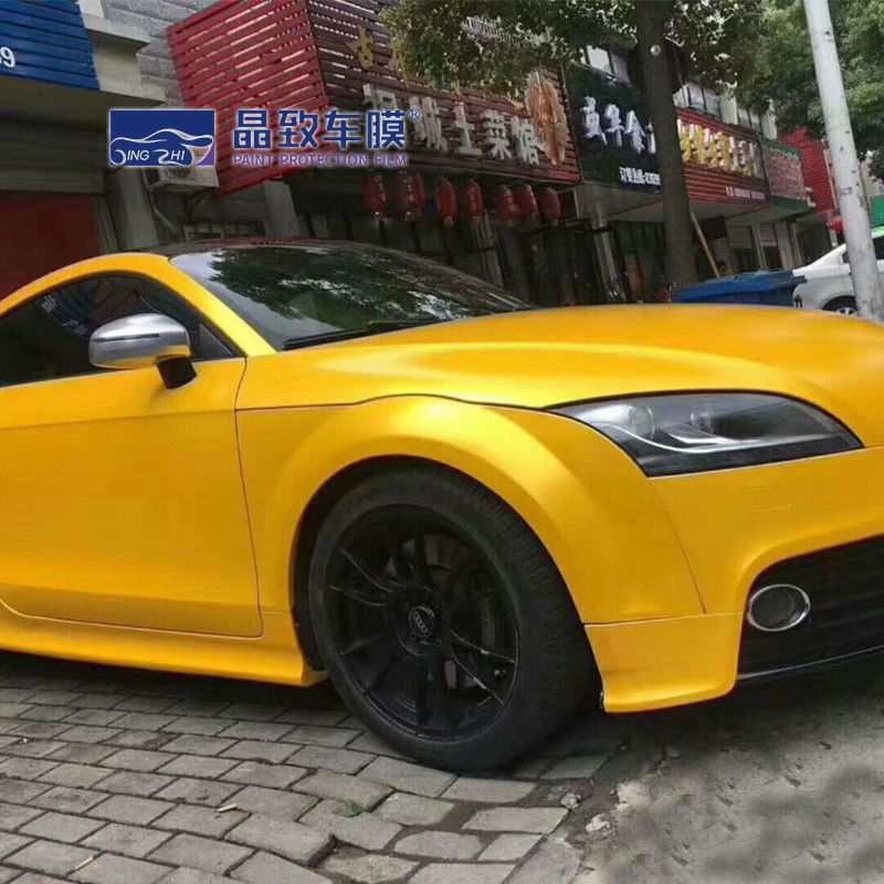 Super Bright Metal Champagne Gold Car Vinyl Wrap Car Wrapping Kleur Veranderende Film