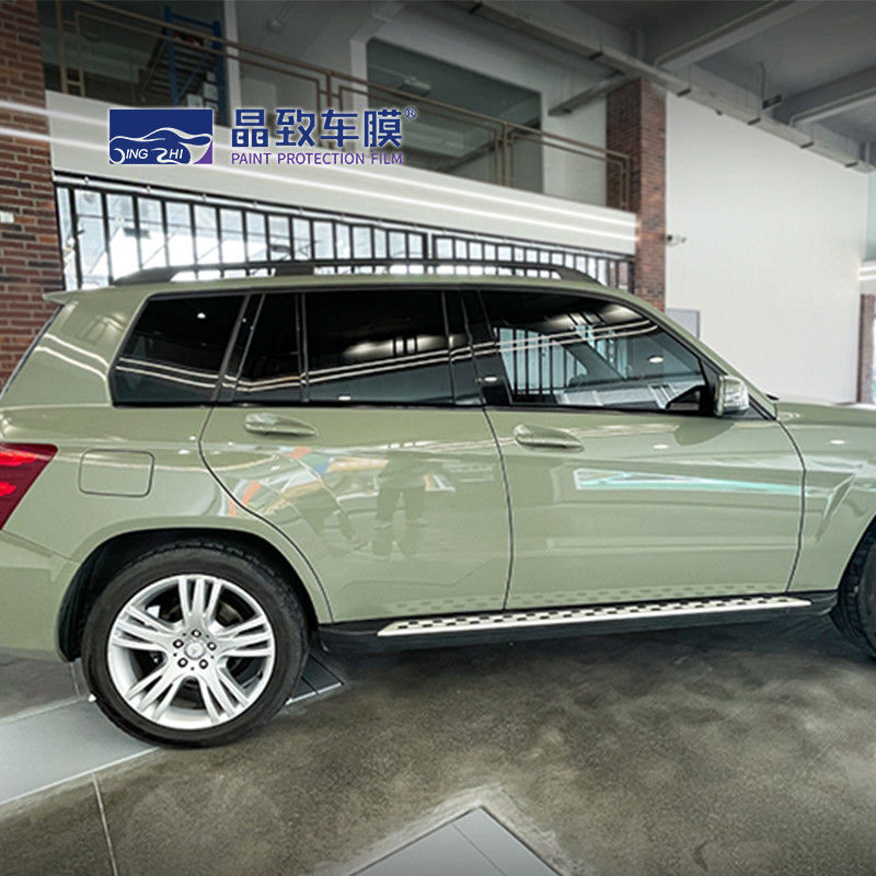 WRAPMASTER ROHS Certificaat Autosticker Luchtbelvrije autofolie Clear Protection Khaki Green Car Wrapping