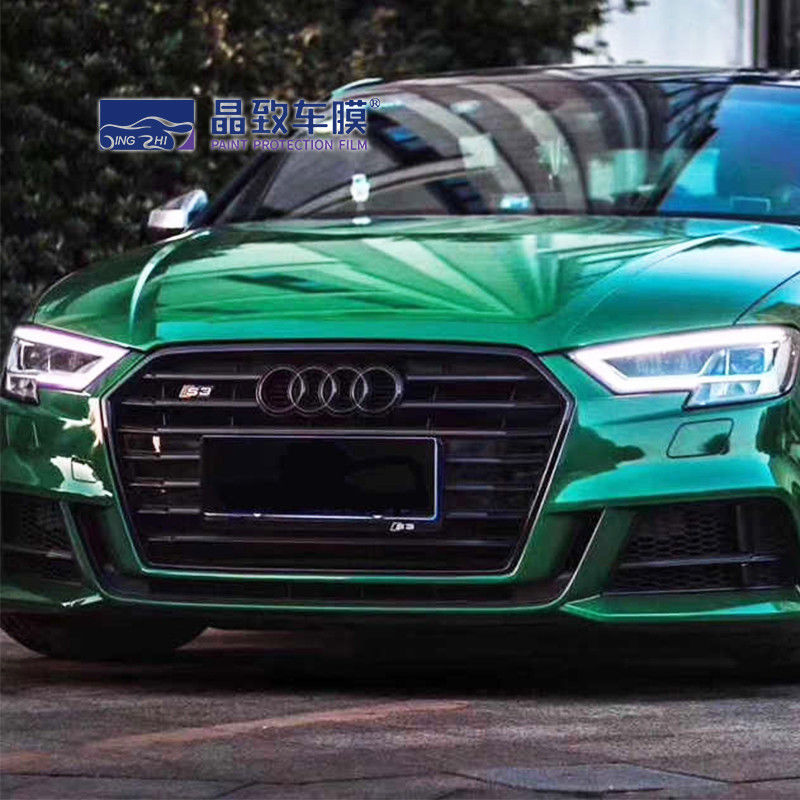 Van de de Omslaglucht van Crystal Glossy Post Green Car de Vinyl van het de Decoratiebroodje Zelfklevende van het de Filmvoertuig Autostickers