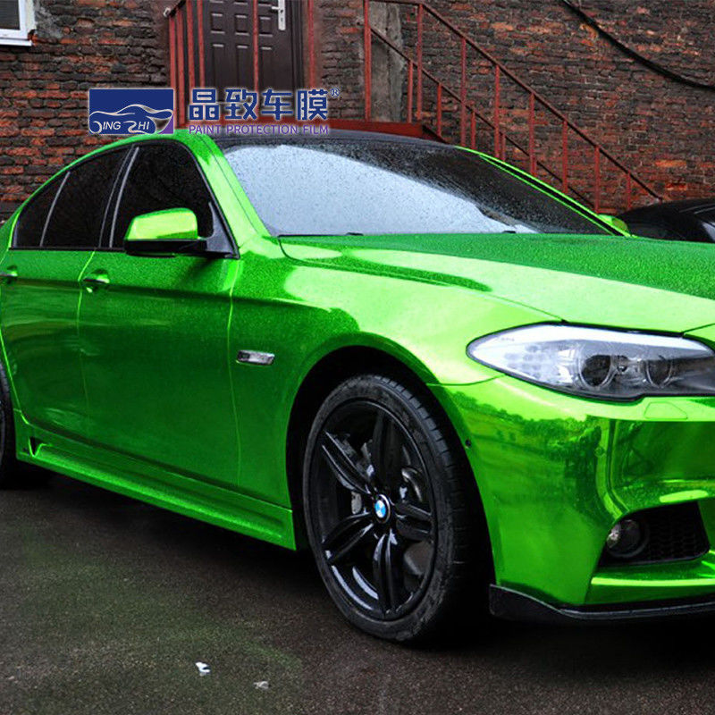 1.52X18M Super Glossy Metallic Vinylomslag van de Middernacht de Groene Auto voor Auto Geheel Lichaam