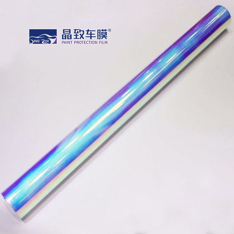 Chrome Vinyl Color Paint Protection Film Wrap Rainbow Color Anti Scratch