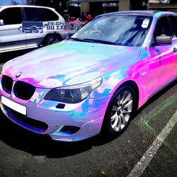 Chrome Vinyl Color Paint Protection Film Wrap Rainbow Color Anti Scratch