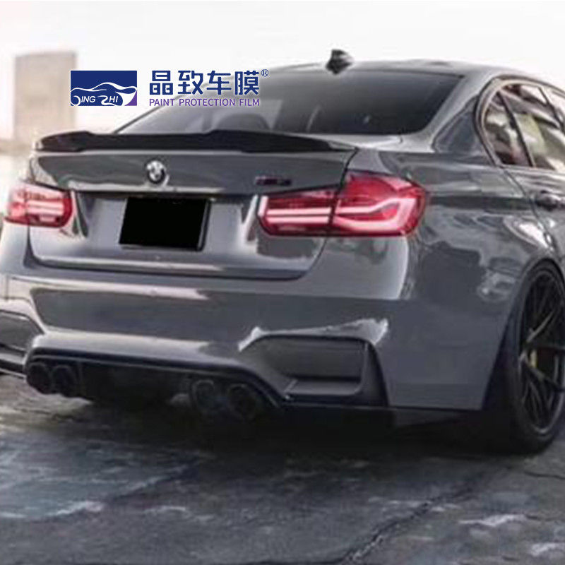 1.52x18M Auto Coloured Paint Protection Film Glossy Stone Grey Zelfklevend